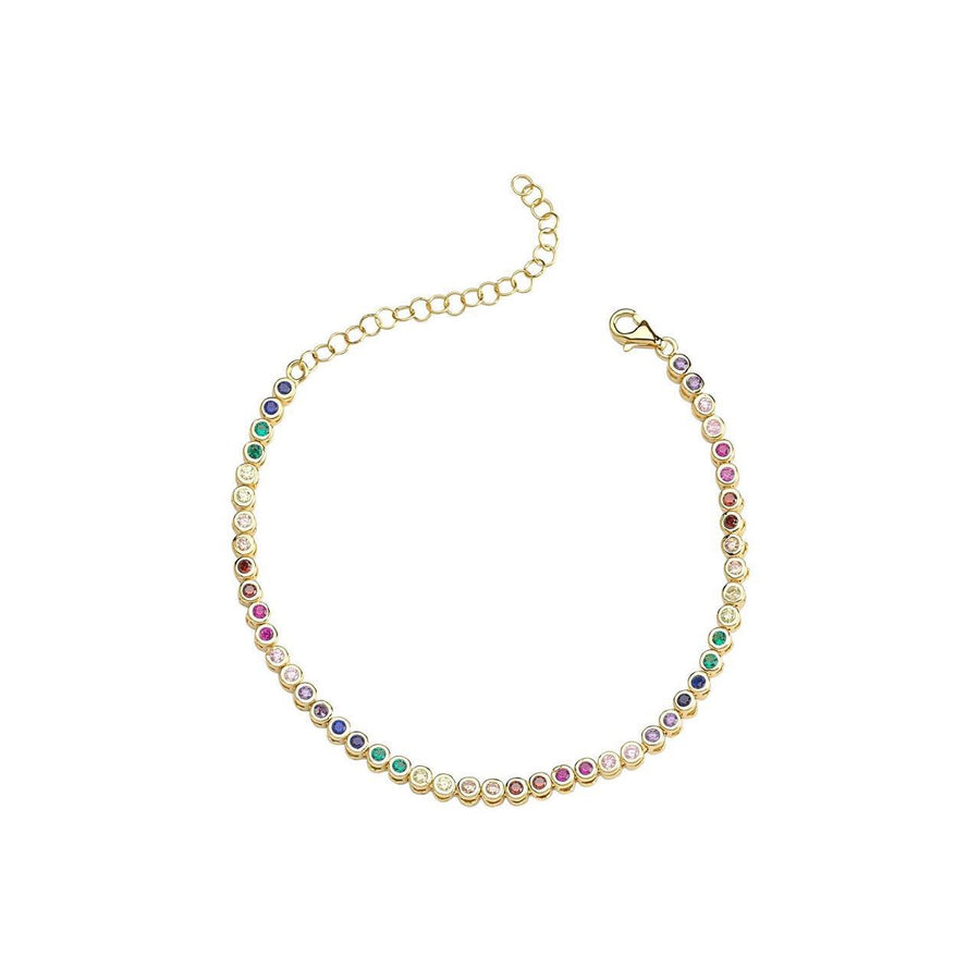 Multi Color Tennis Bracelet Bracelet - Alex Mika Jewelry