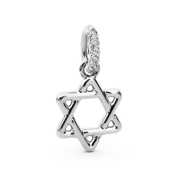 14K Diamond Bubble Star Pendant Necklace - Alex Mika Jewelry