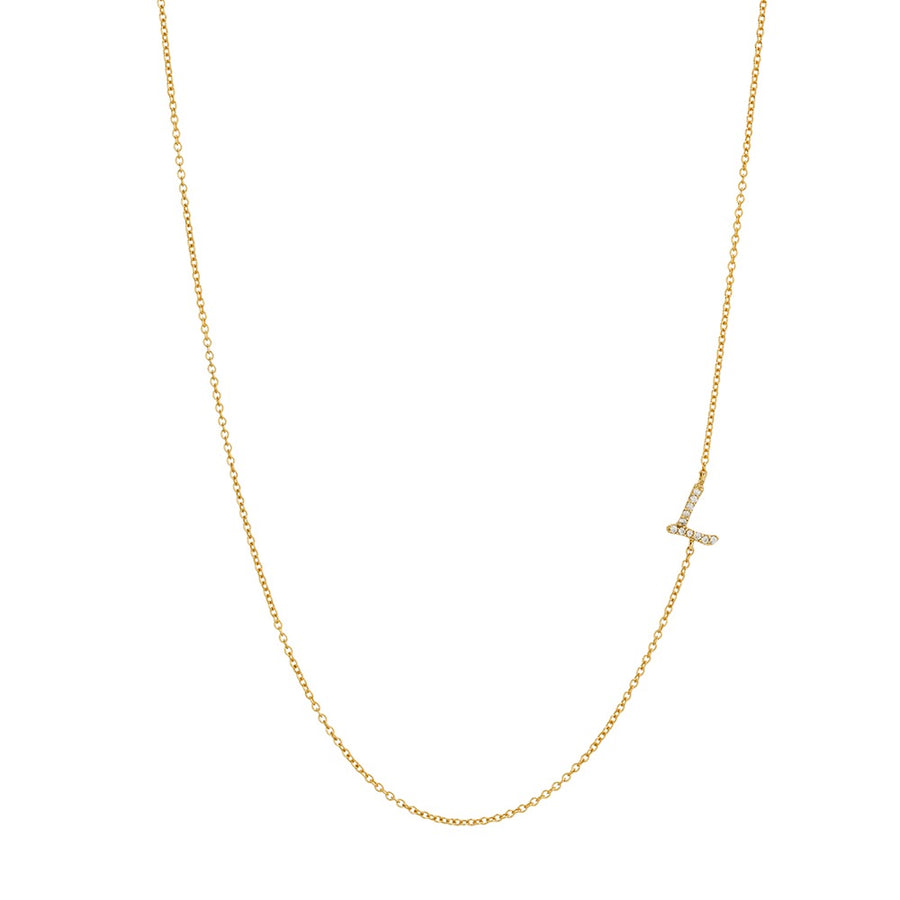 Asymmetrical Initial Necklace Necklace - Alex Mika Jewelry