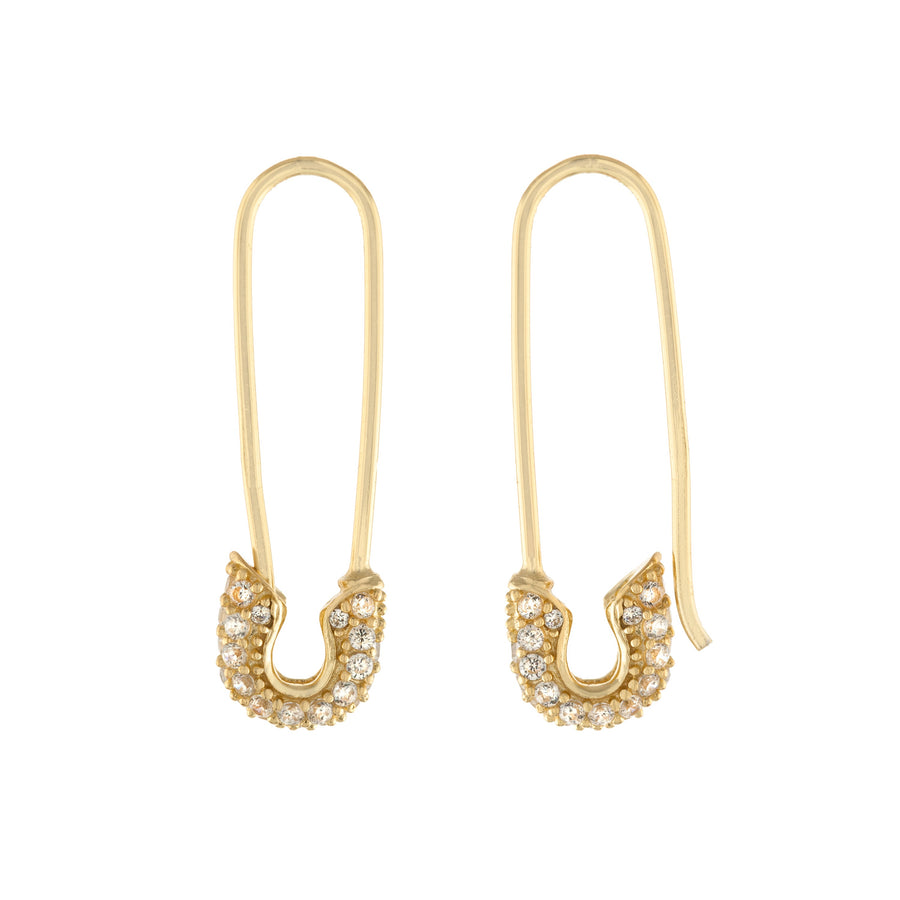 Safety Pin Earring Earring - Alex Mika Jewelry