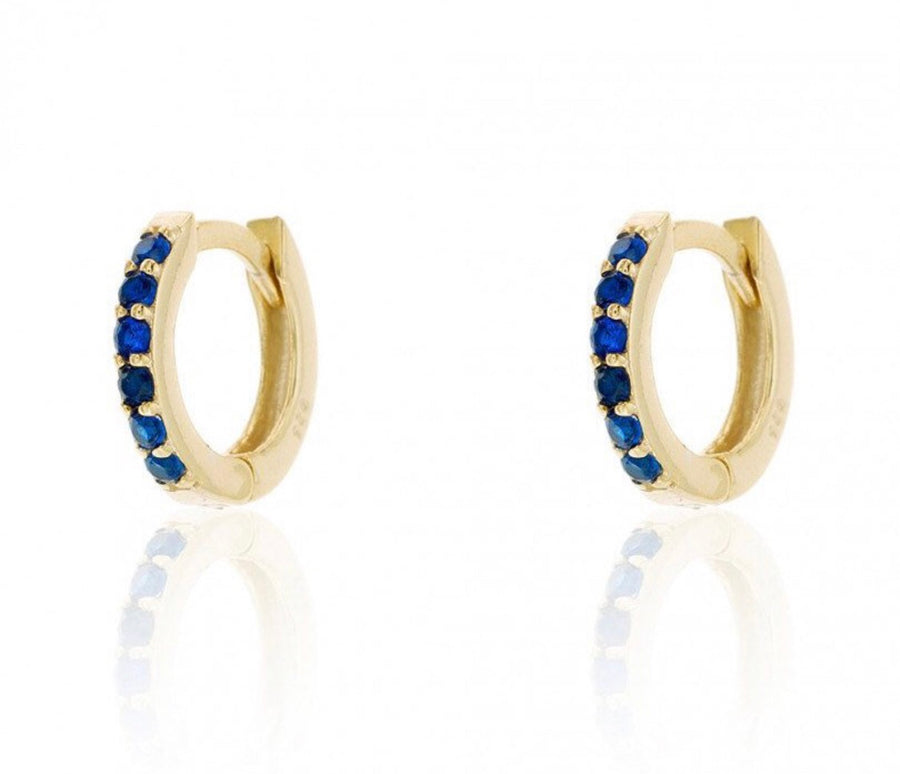 Multi Color Huggies Earring - Alex Mika Jewelry