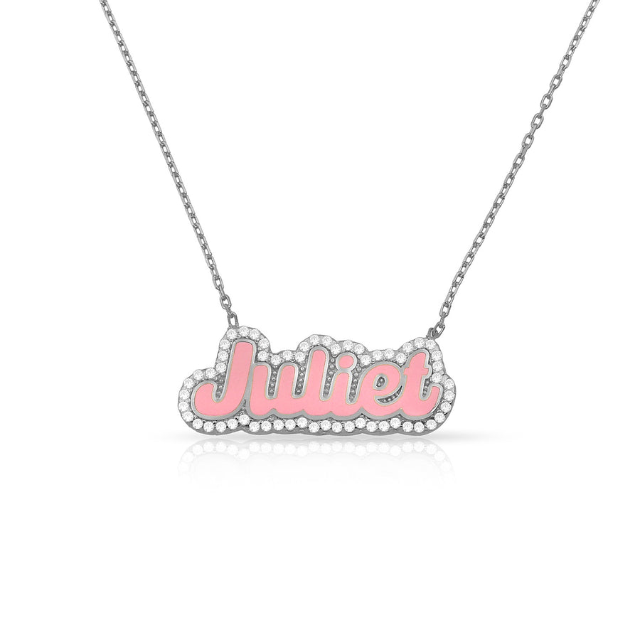 Bubble Letter Necklace Necklace - Alex Mika Jewelry