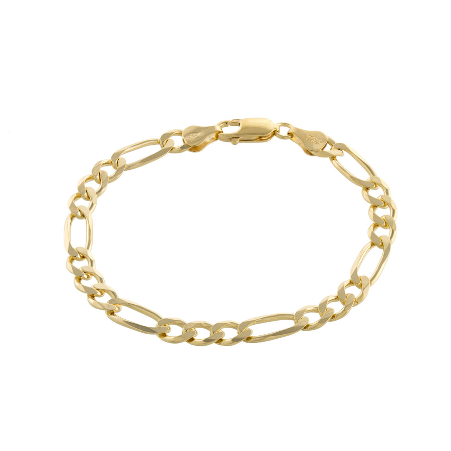 Figaro Chain Link Bracelet Bracelet - Alex Mika Jewelry