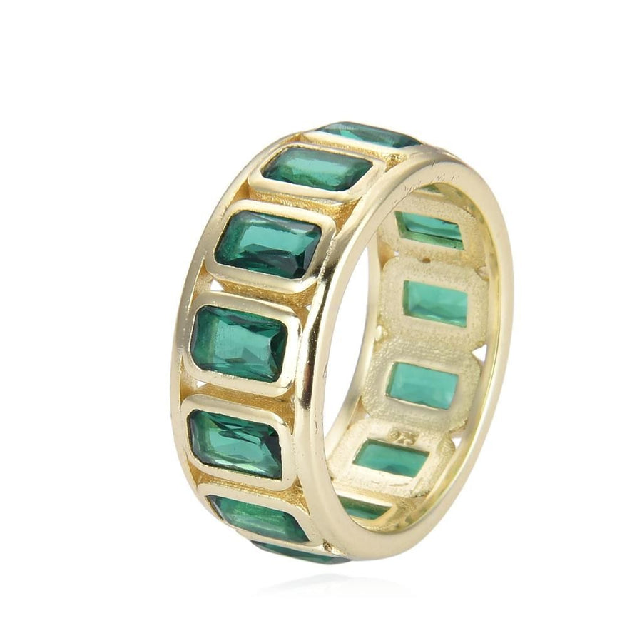 Emerald Baguette Ring Ring - Alex Mika Jewelry