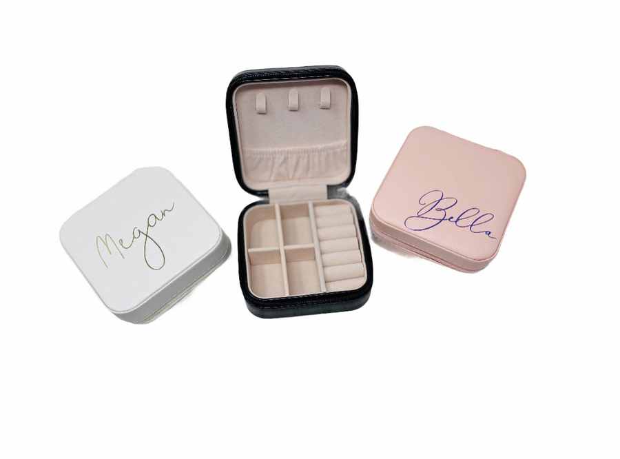 Personalized Jewelry Travel Case Jewelry case - Alex Mika Jewelry