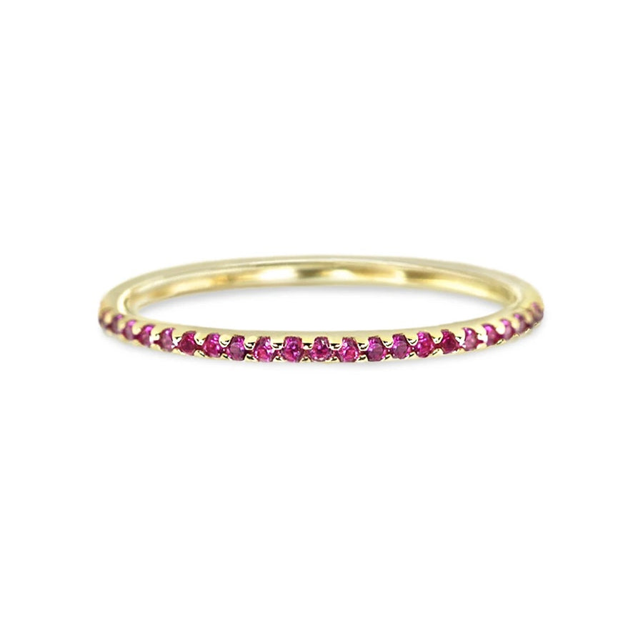 Rainbow Pavé Band Ring - Alex Mika Jewelry