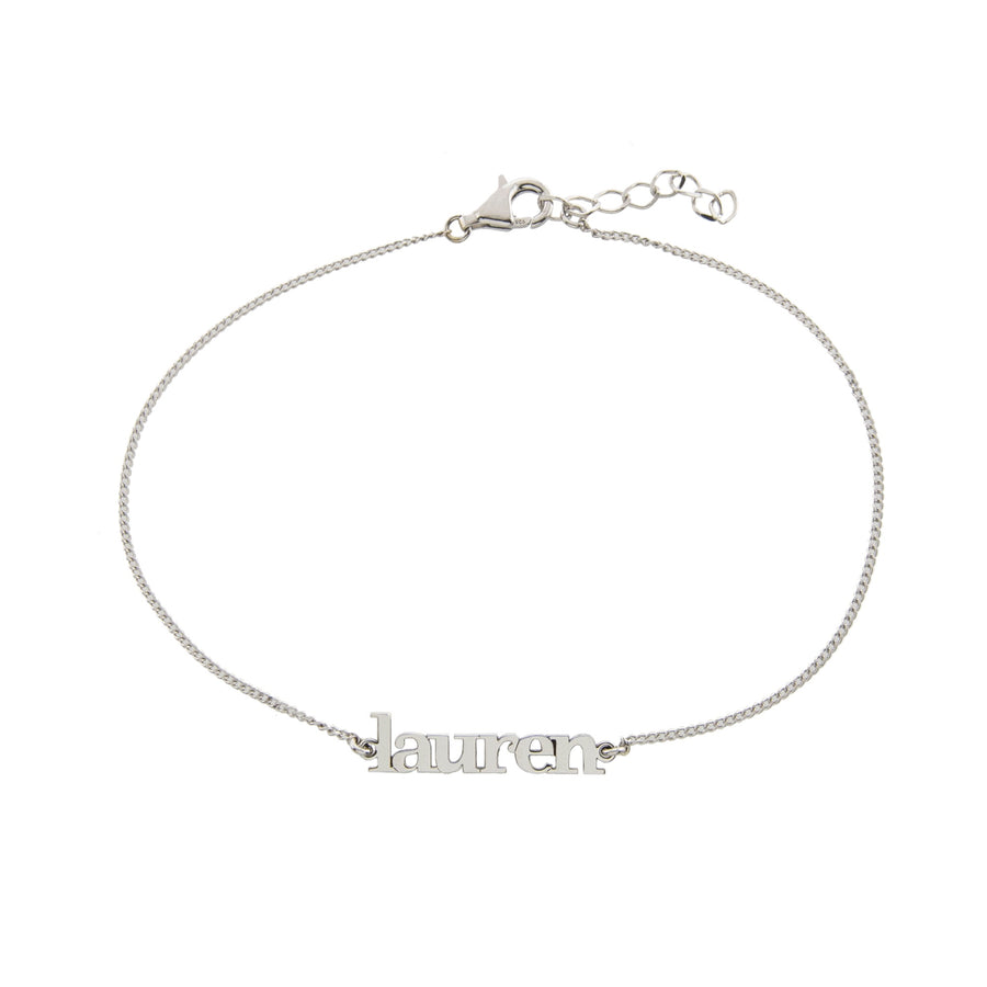 Name Anklet Anklet - Alex Mika Jewelry