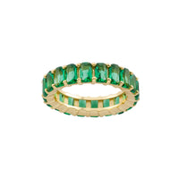 Colorful baguette ring sales