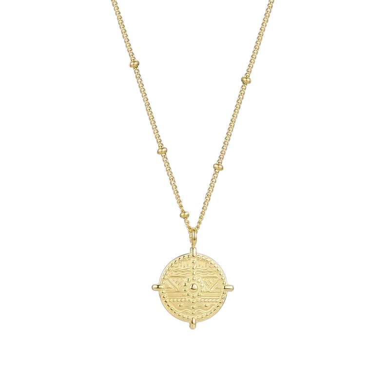 Geometric Coin Necklace