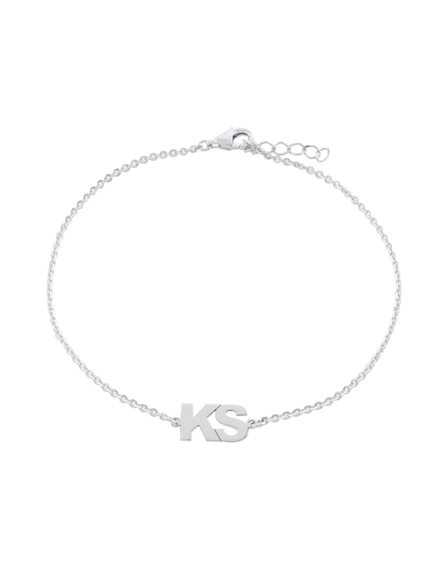 Initials Bracelet Bracelet - Alex Mika Jewelry