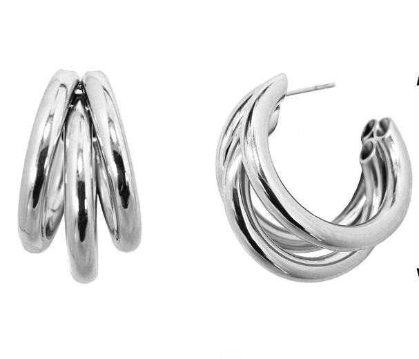 Vicky Hoop Earring Earring - Alex Mika Jewelry