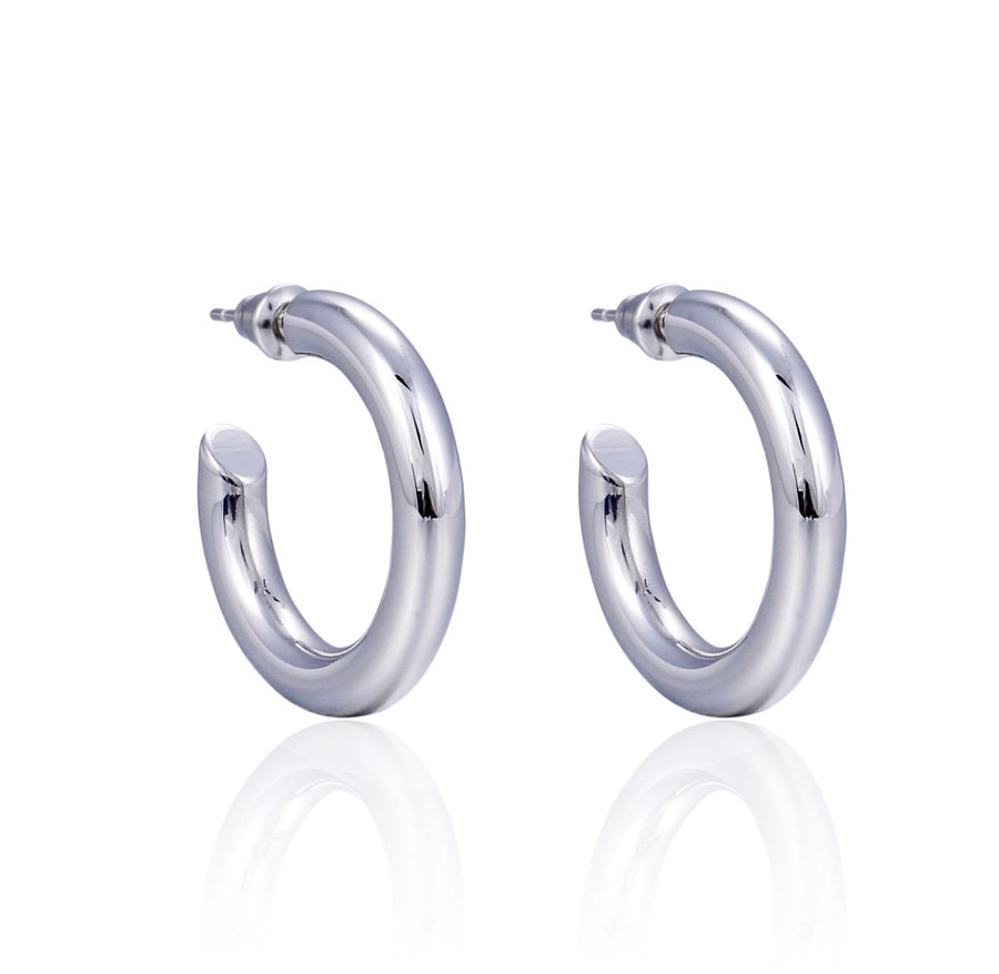 Small Thick Hoops Earring - Alex Mika Jewelry