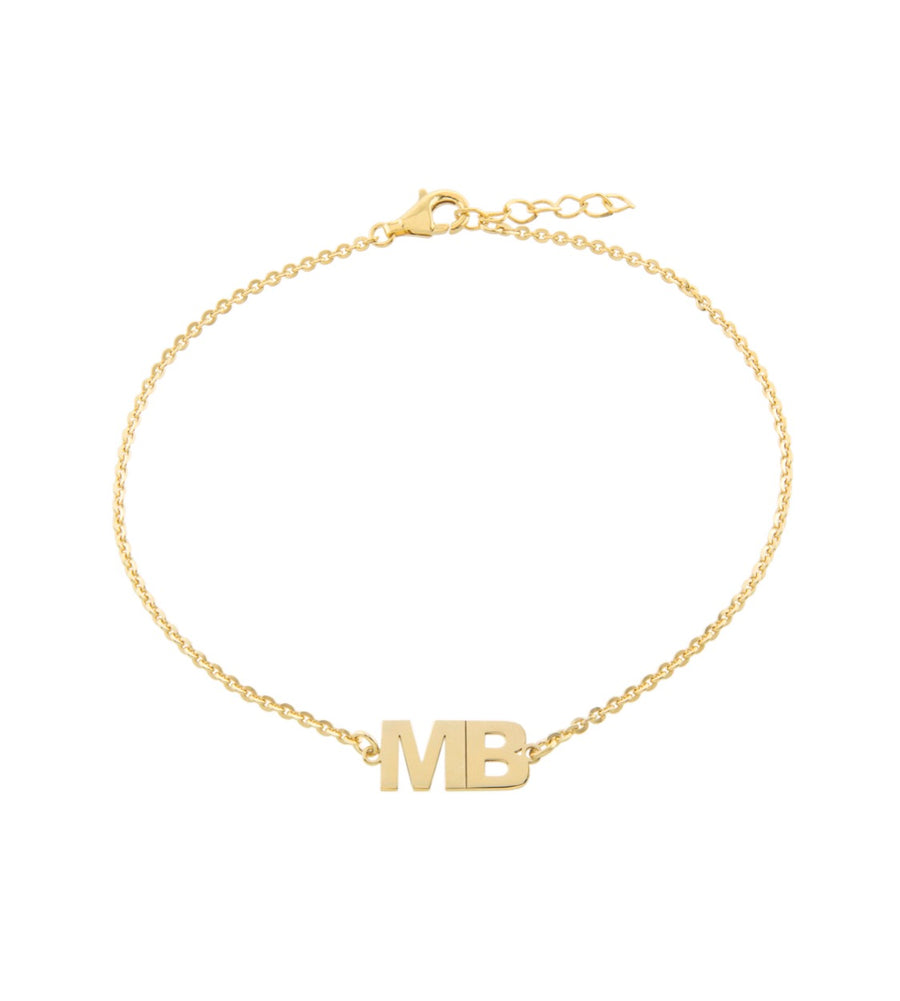 Initials Bracelet Bracelet - Alex Mika Jewelry
