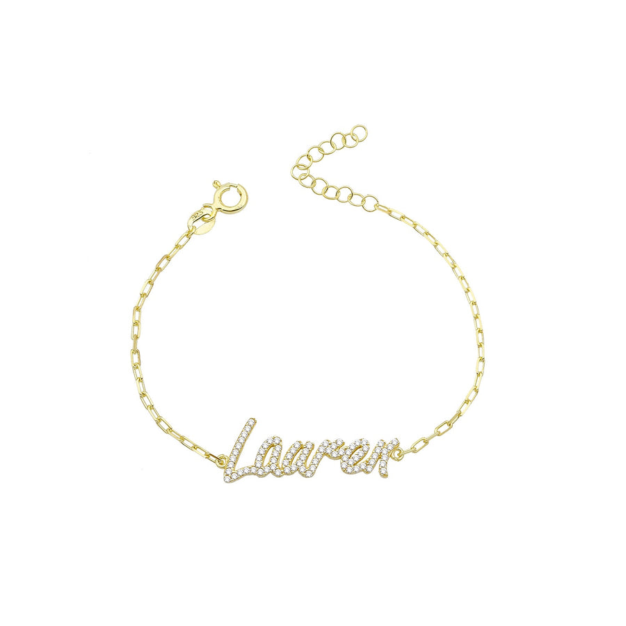 Personalized CZ Name Bracelet Bracelet - Alex Mika Jewelry