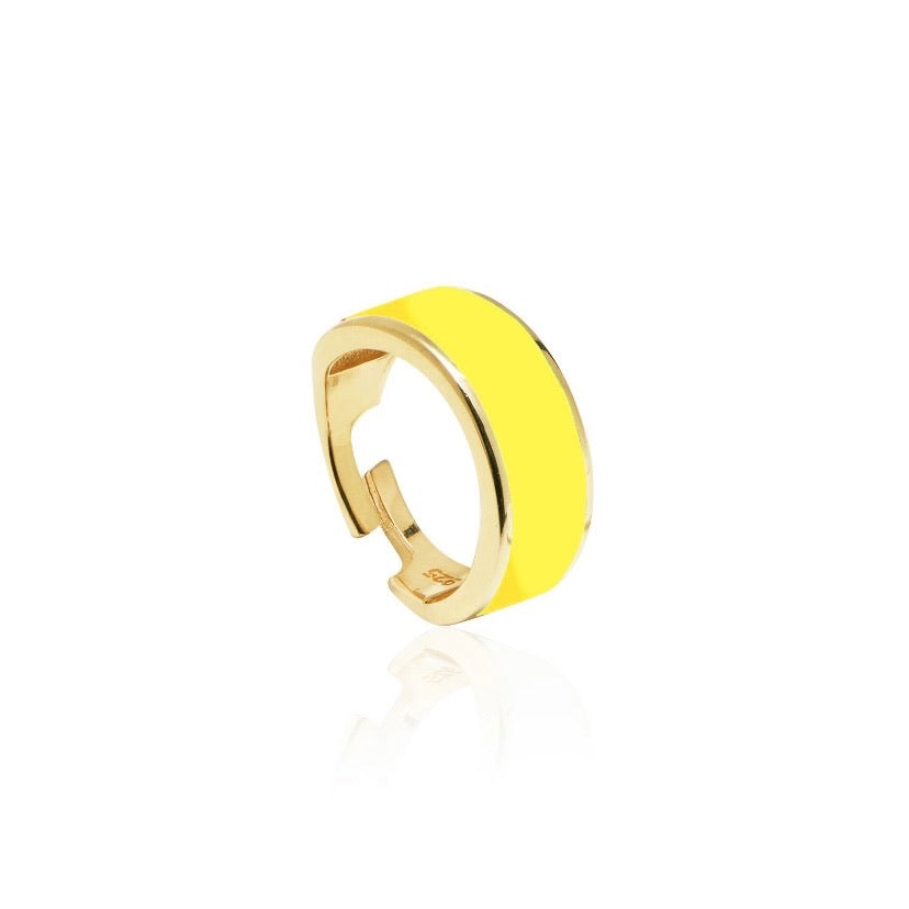Adjustable Enamel Ring Ring - Alex Mika Jewelry