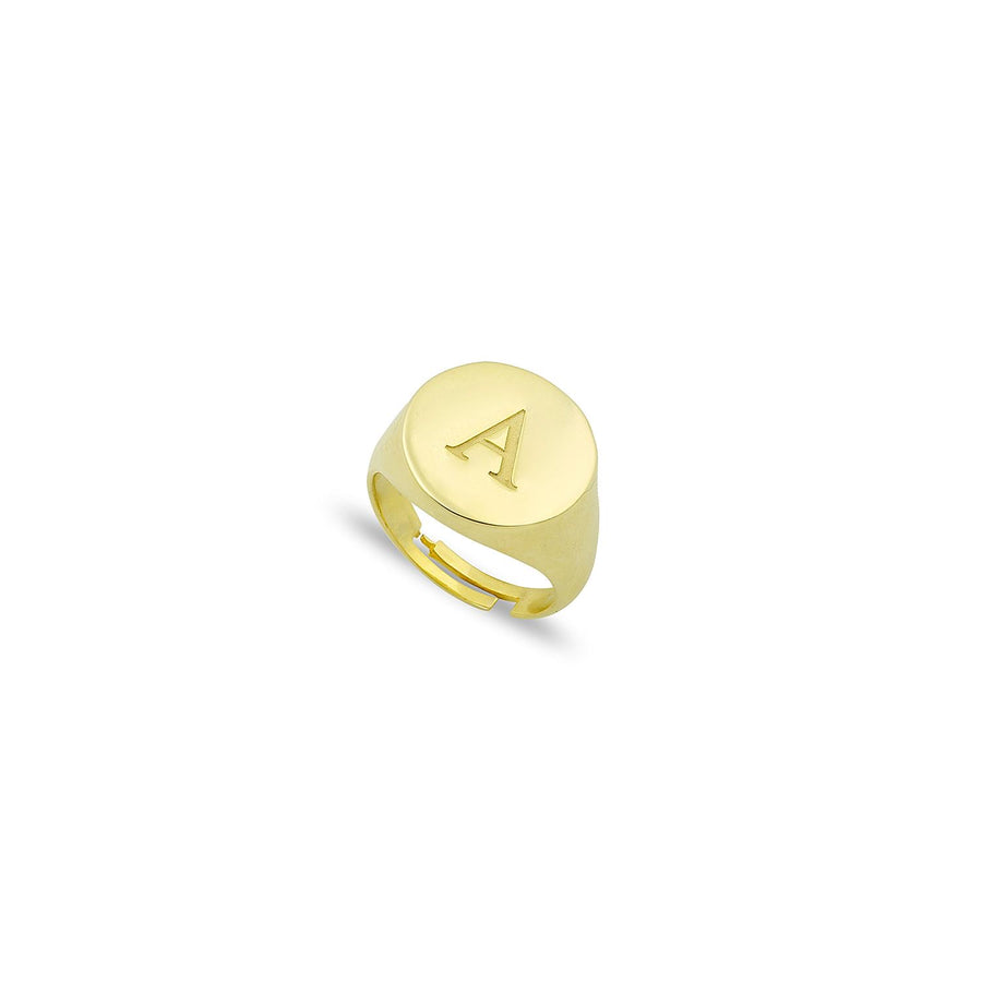 Personalized Signet Ring Ring - Alex Mika Jewelry