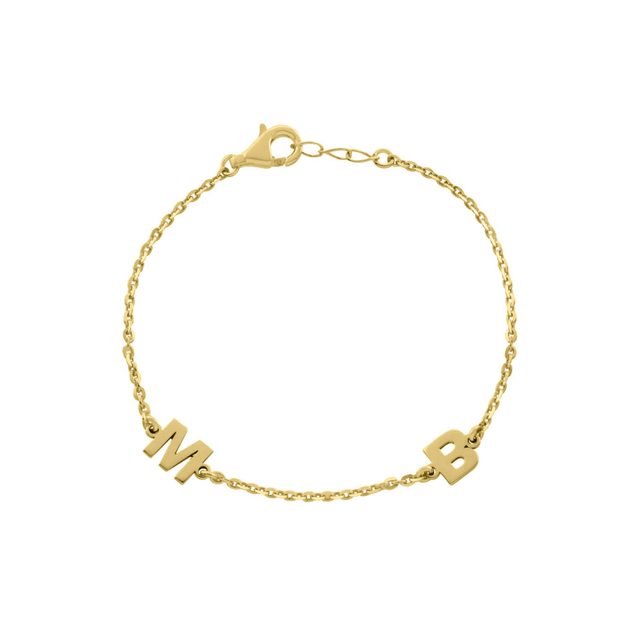 Initial Letters Bracelet Bracelet - Alex Mika Jewelry