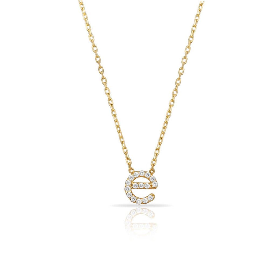 14k Gold Initial Necklace Necklace - Alex Mika Jewelry
