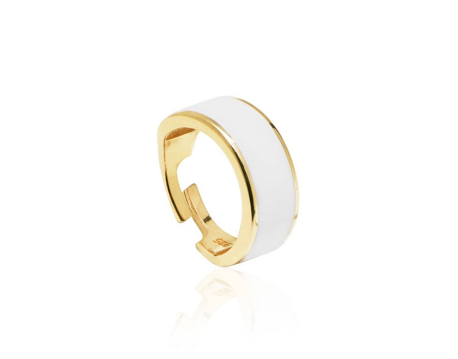 Adjustable Enamel Ring Ring - Alex Mika Jewelry