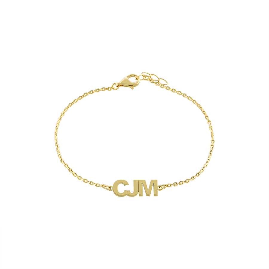 Initials Bracelet Bracelet - Alex Mika Jewelry