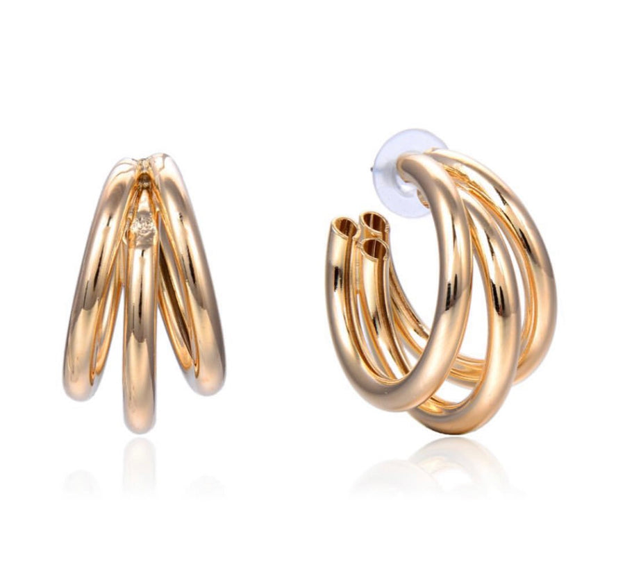 Vicky Hoop Earring Earring - Alex Mika Jewelry