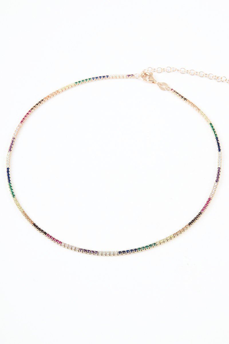Tennis Choker Necklace - Alex Mika Jewelry